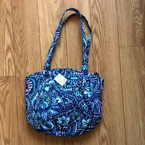 Vera Bradley Shoulder bag Blue Island Medallion print